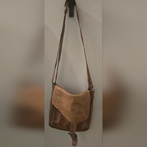 Bed Stu Brown Leather Crossbody Bag